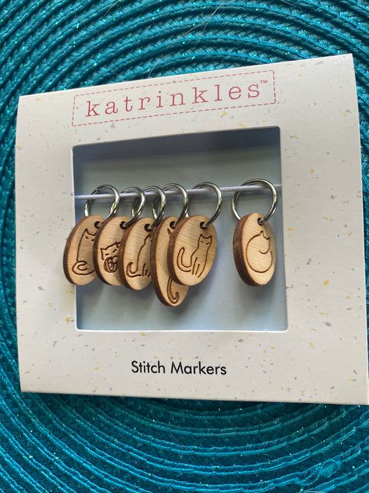 Wooden Stitch Markers - Katrinkles